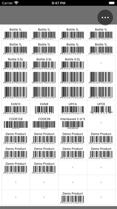 Screenshot #1 pour Barcode Sheet code-barres