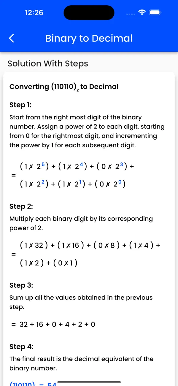 Screenshot #2 pour Binary to Decimal Converter