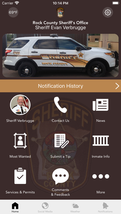 Rock County Sheriff's Office Screenshot