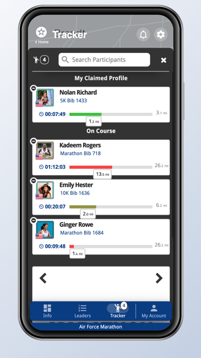 Air Force Marathon Events Screenshot