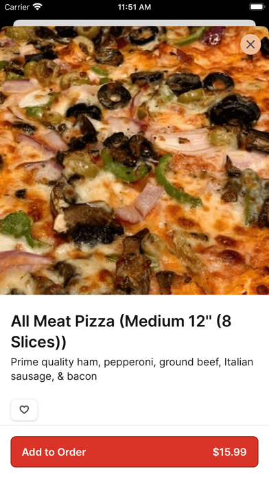 Filippo's Pizzeria iPhone screenshot 3 - Food & Drink app