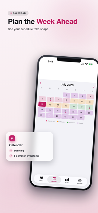 CycleNote: Period Tracker Screenshot 2 of 7