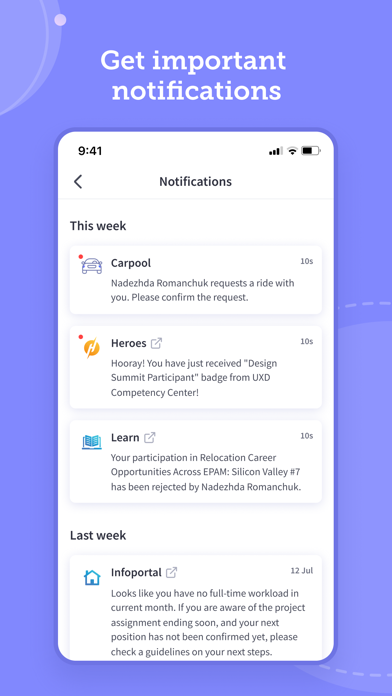 EPAM Connect iPhone screenshot