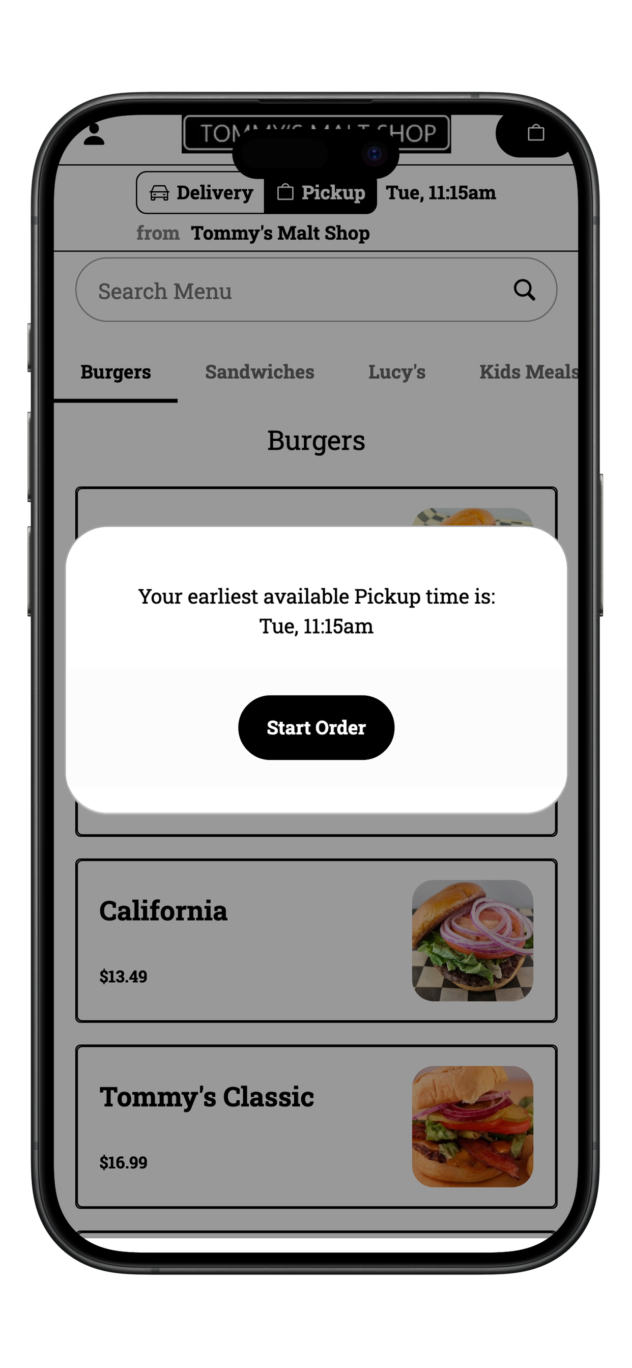 Tommys Malt Shop screenshot 3