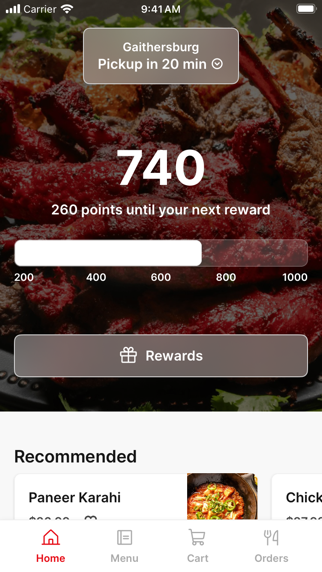 Kabob N Karahi iPhone screenshot 1 - Food & Drink app