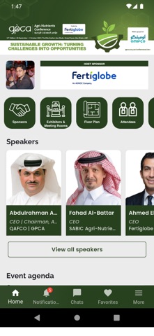 GPCA Events Networking screenshot