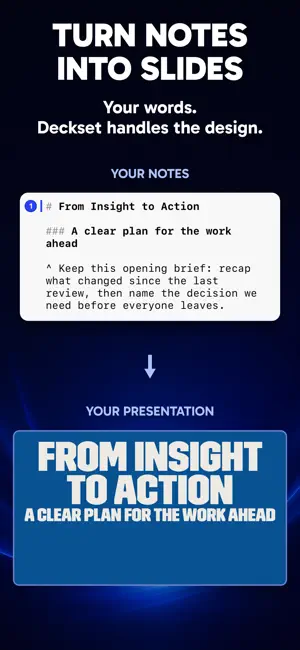 Deckset: Your Notes to Slides screenshot 1