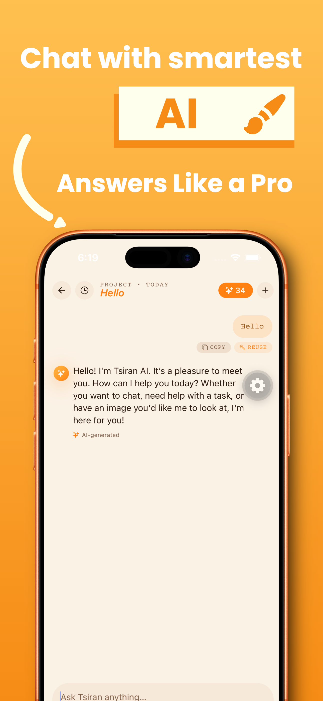 Tsiran AI screenshot 2