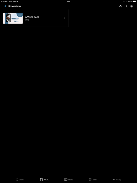 We Are Straightway iPad screenshot