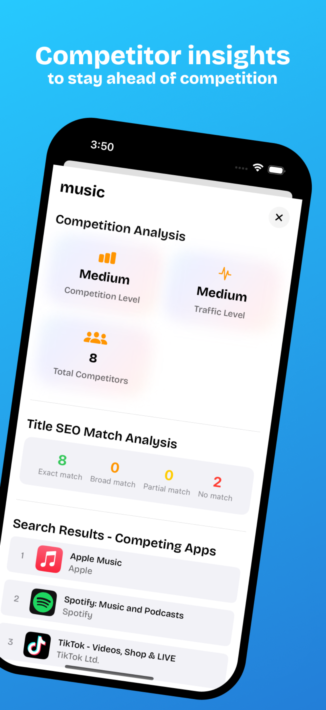 Radar App Keyword Optimization