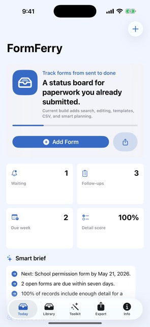FormFerry screenshot 1