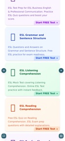 ESL Practice Test screenshot