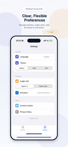Triangle Calculate & Visualize iPhone screenshot