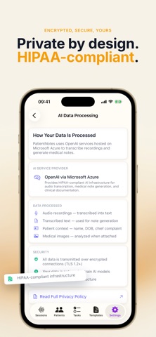Medical Scribe: PatientNotes screenshot