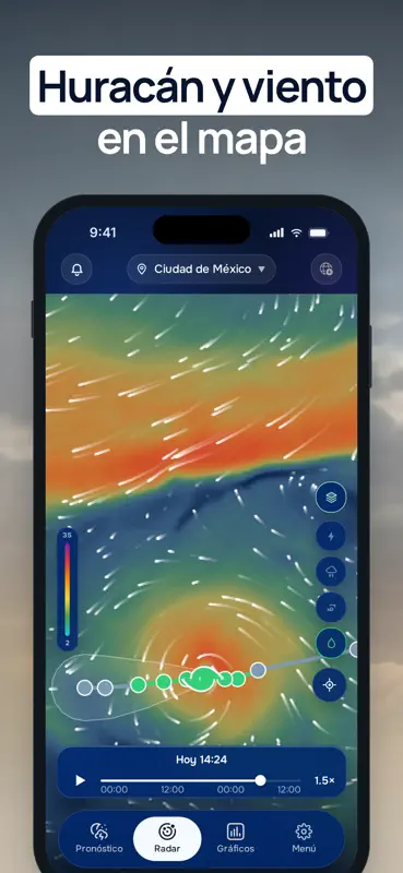 Tiempo 24: Radar Clima, Lluvia screenshot 5 of 10