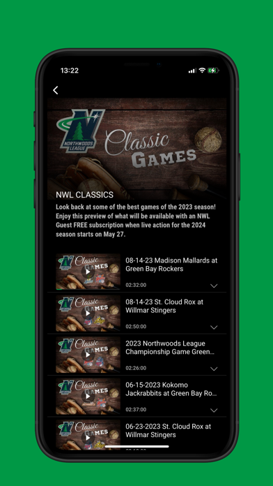 Northwoods League + Screenshot