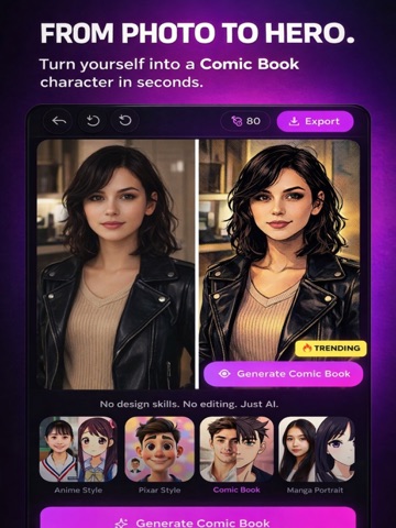 PicGenius: AI Photo Enhancer iPad screenshot