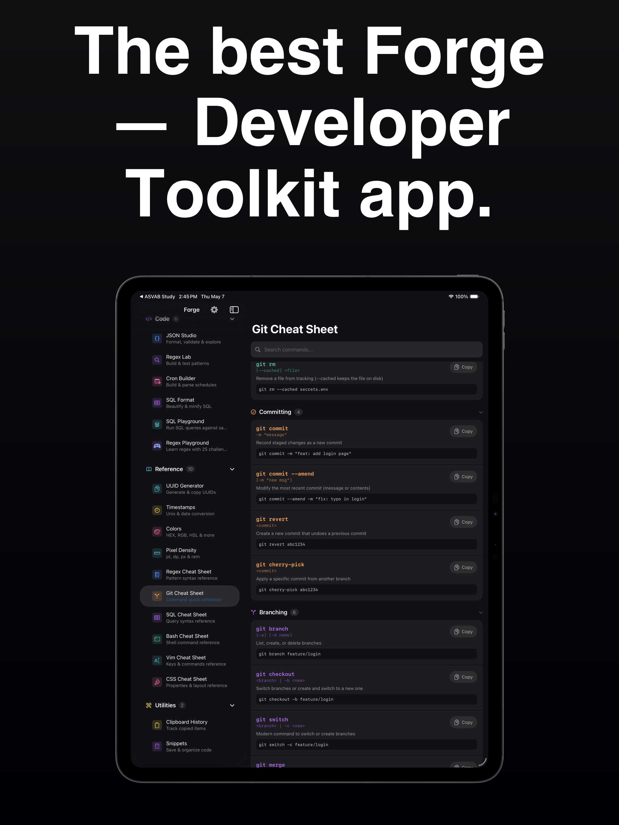 Forge — Developer Toolkit