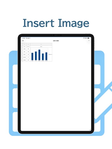 Table Notes Spreadsheet maker iPad screenshot