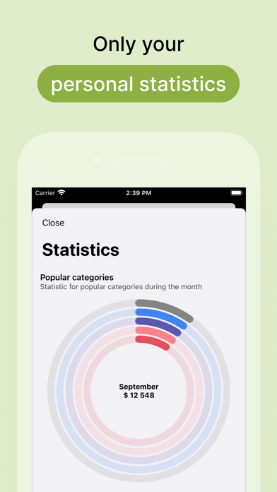 Budget: expenses and income Screenshot