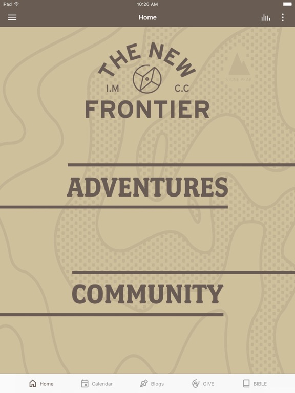 The New Frontier Ministries iPad screenshot 1 - Lifestyle app