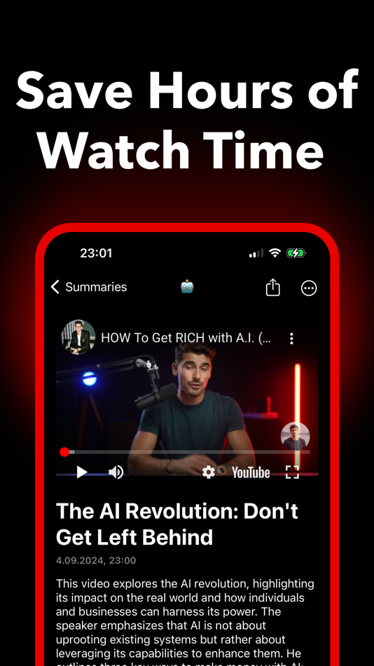 #4. Summarizer for YouTube: YouSum (iOS) 由: Fatma TIRNAVALI