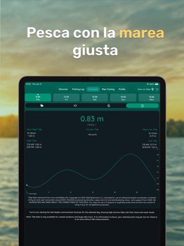 Fishix: App di Pesca & Maree iPad screenshot 3