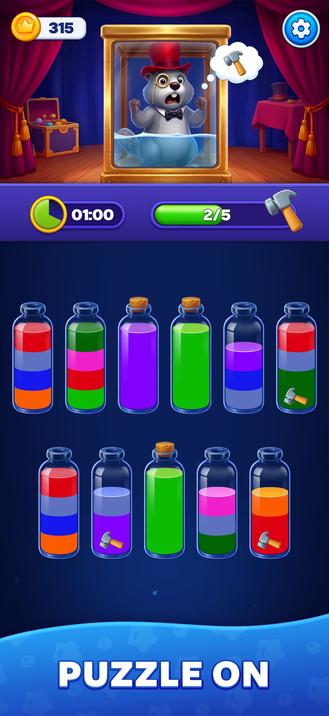 Screenshot 5 of Water Sort : Beaver Journey