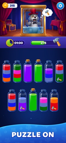 Water Sort : Beaver Journey Screenshot 5 of 9