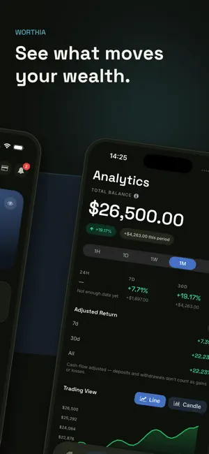 Worthia: Net Worth Tracker screenshot 2