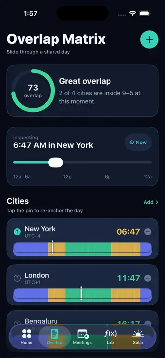 ChronoPulse: World Timezone screenshot 2