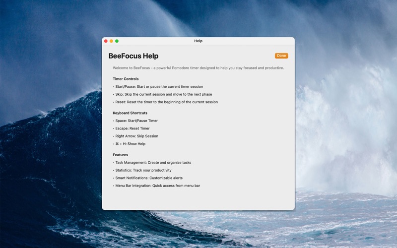 BeeFocus screenshot