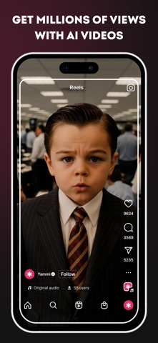 Yammi: AI Video Maker & Editor iPhone screenshot