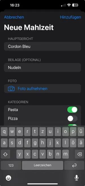 MealTrack screenshot 2