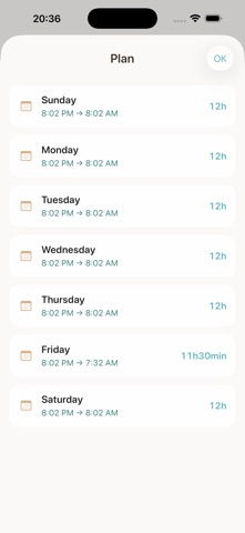 Fasting Planner Screenshot 8 of 10