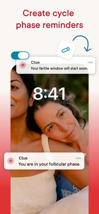 Clue Period & Cycle Tracker : capture d’écran 8 sur 9