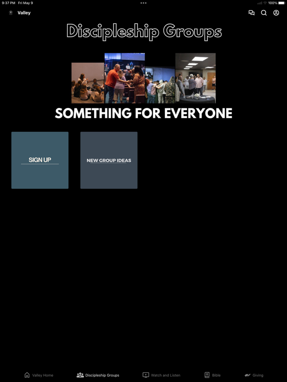 Valley Church Roanoke iPad screenshot 2 - Education app