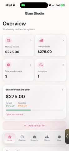 Glam Studio CRM Screenshot 3 of 3