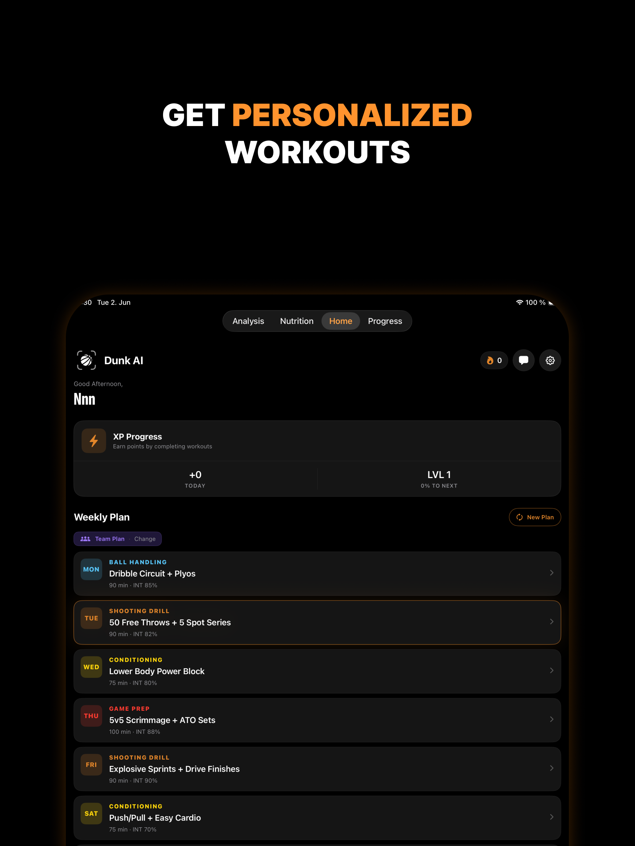 Dunk AI: Basketball Trainer