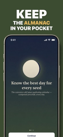Lunar Gardening Calendar iPhone screenshot