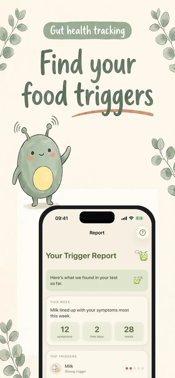 Screenshot #1 pour BellyCue: Food Trigger Finder