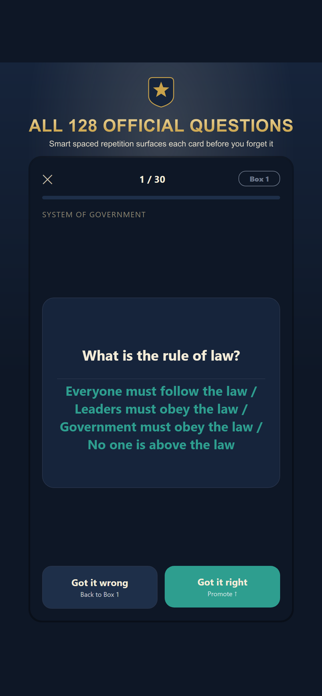 Citizenship Civics Test Prep Screenshot 4 of 5
