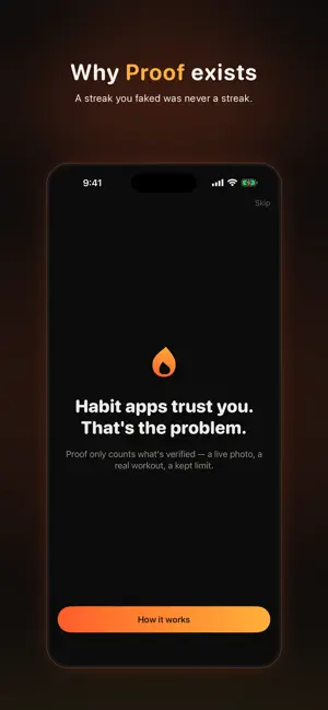 Proof: AI Habit Tracker screenshot 1
