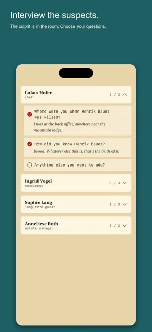 Inquest — Daily Detective Game screenshot 3