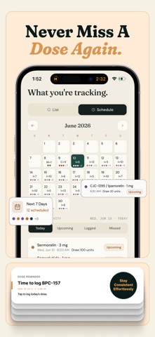PepCue: Peptide/GLP-1 Tracker screenshot