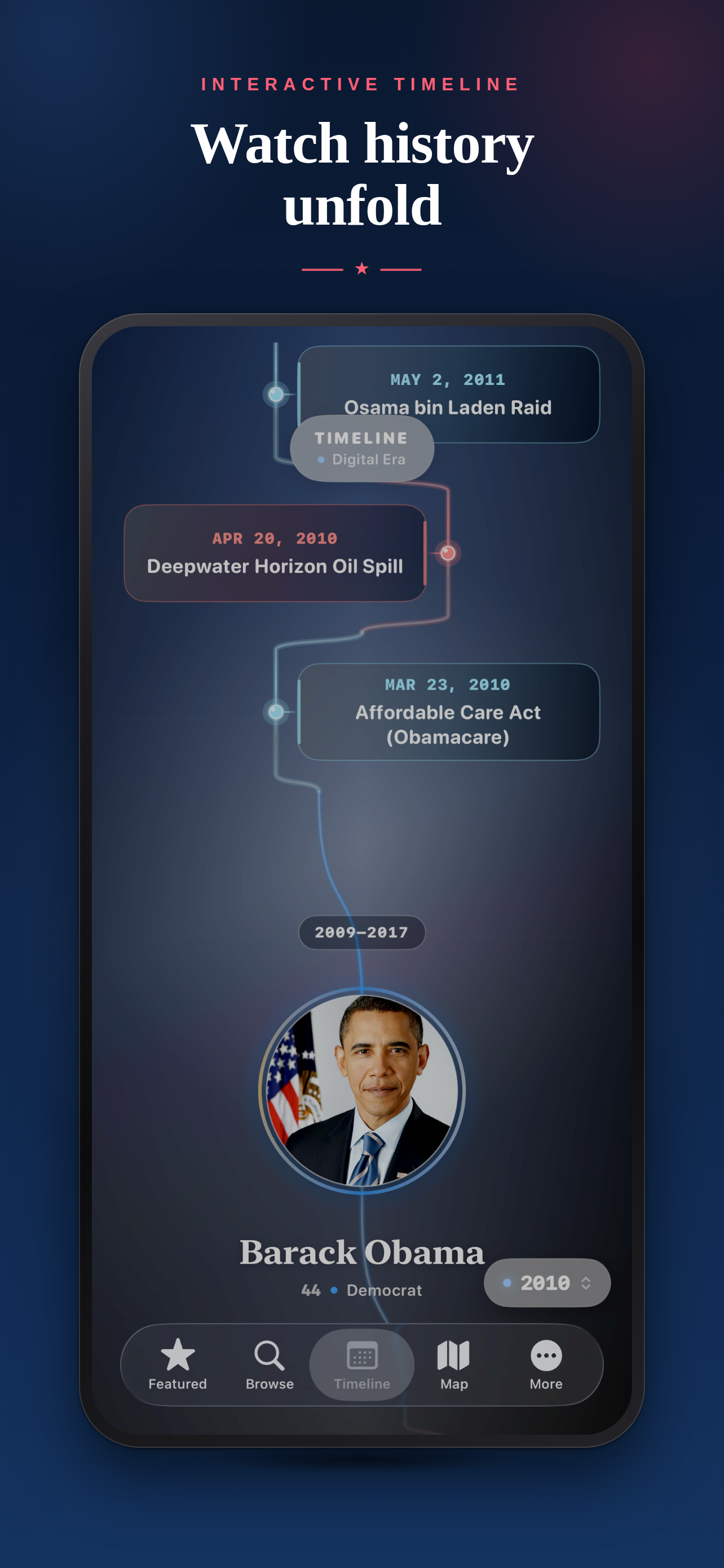 US Presidents: Timeline & Map screenshot 2