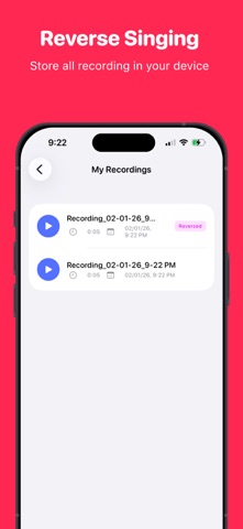 Reverse play: Reverse singing Screenshot 3 of 4
