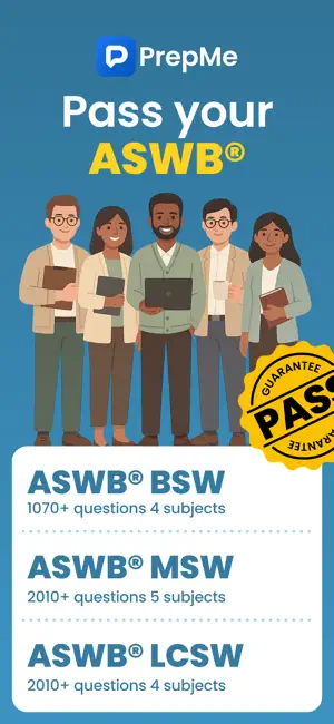 ASWB BSW Exam Prep Test 2025 screenshot 1