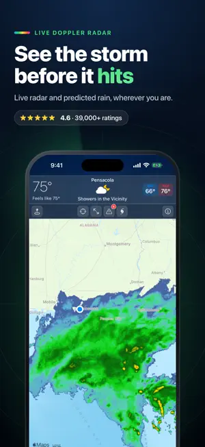 Doppler Radar: Live Rain Map screenshot 1