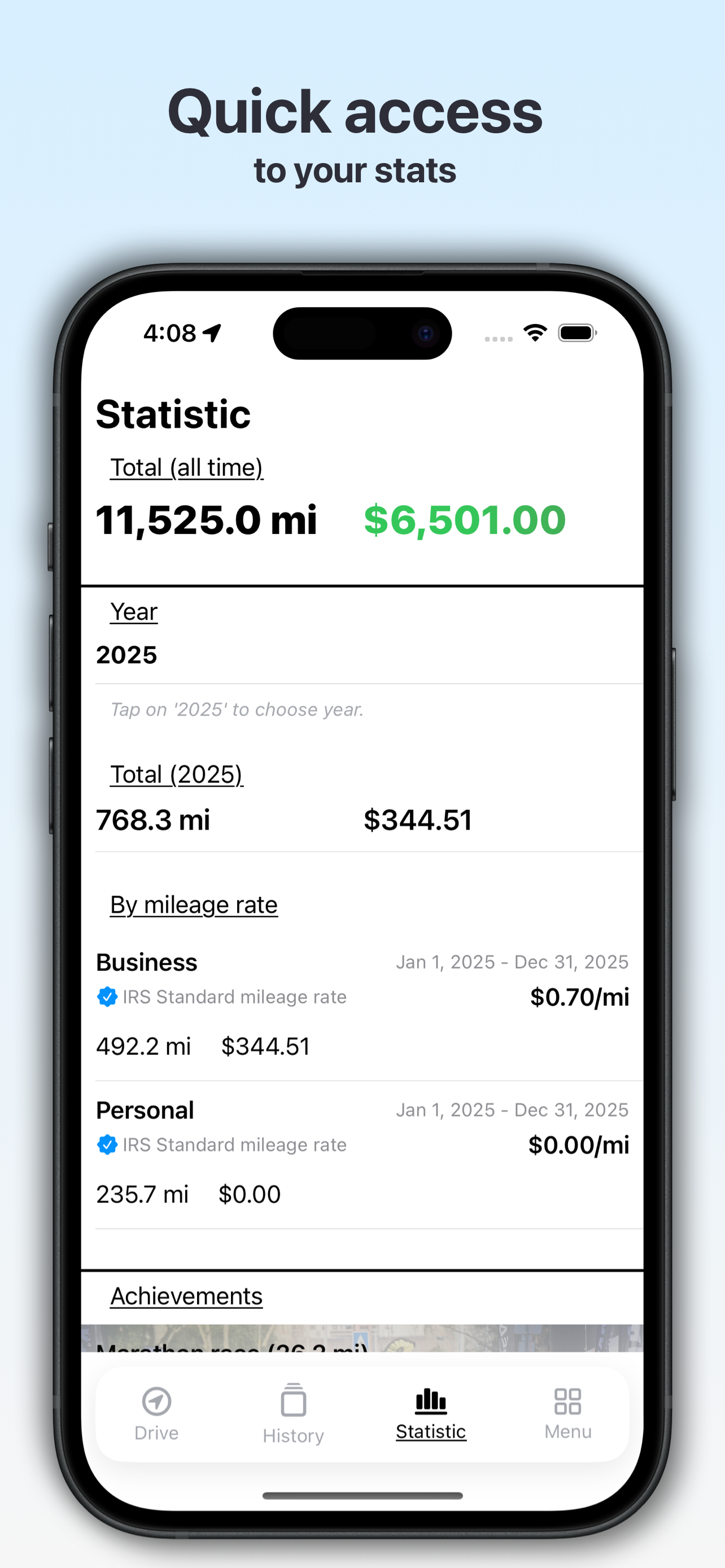 Mileage Tracker & Log: Mileafy